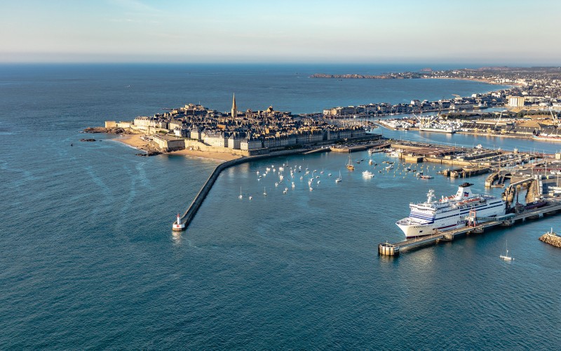 Saint-Malo from the sky